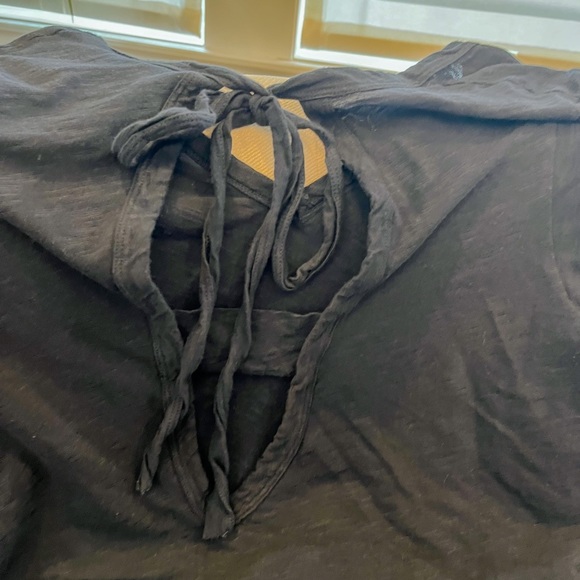 Anthropologie Wilt Trapeze Dress Navy Bow Back Cutout - Picture 6 of 6